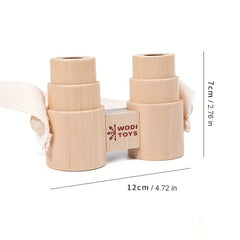 Kids Wooden Binoculars Educational Toy