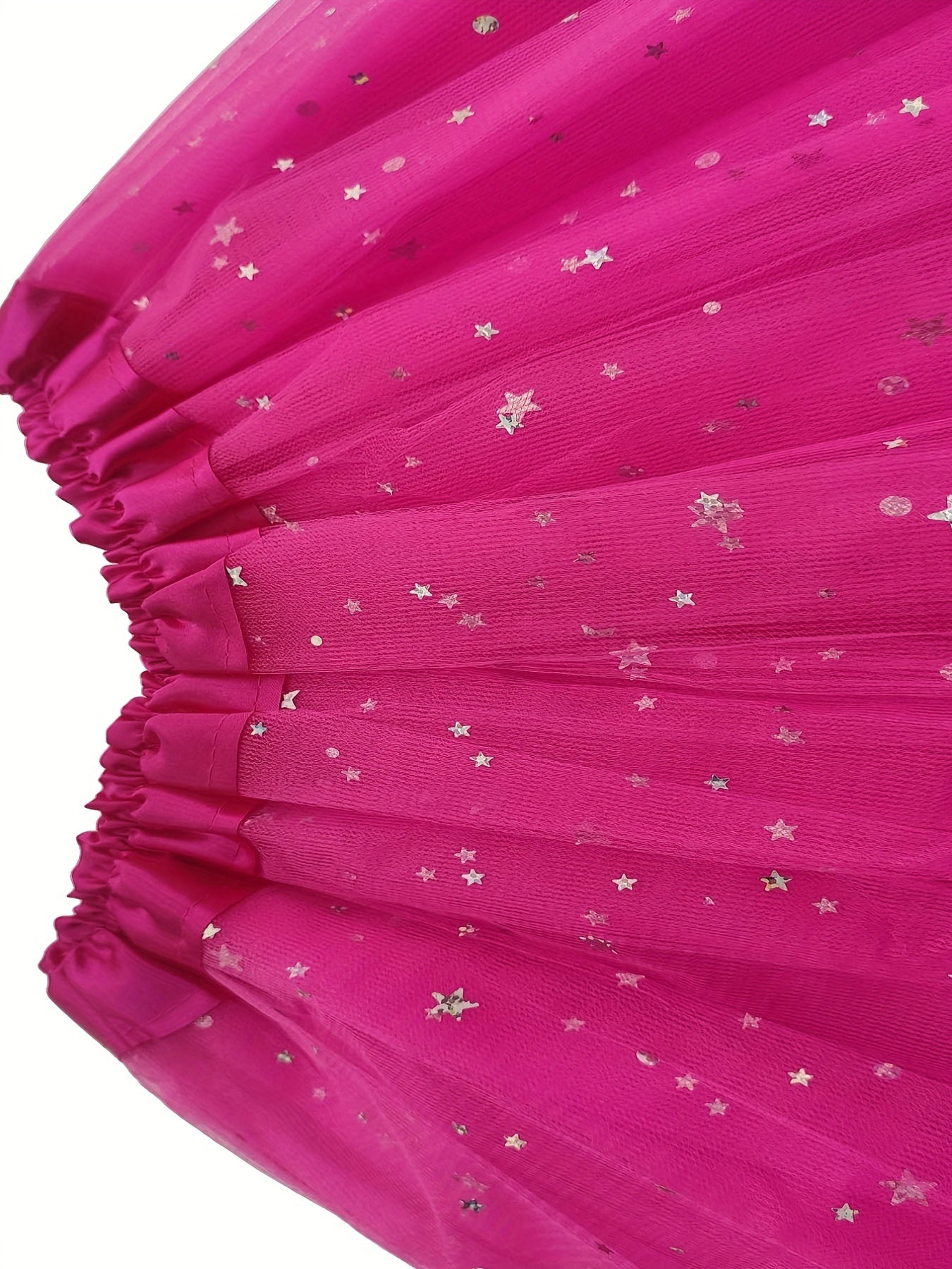 2pcs Girls Golden Stars Dancing Skirts Set for Kids Party