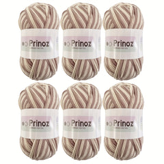 6pcs Gradient Soft Yarn DIY Craft Knit Sweater Scarf Socks Gloves 300g Bag