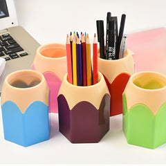 Creative Desk Pen Holder Student Stationery Storage Organizer