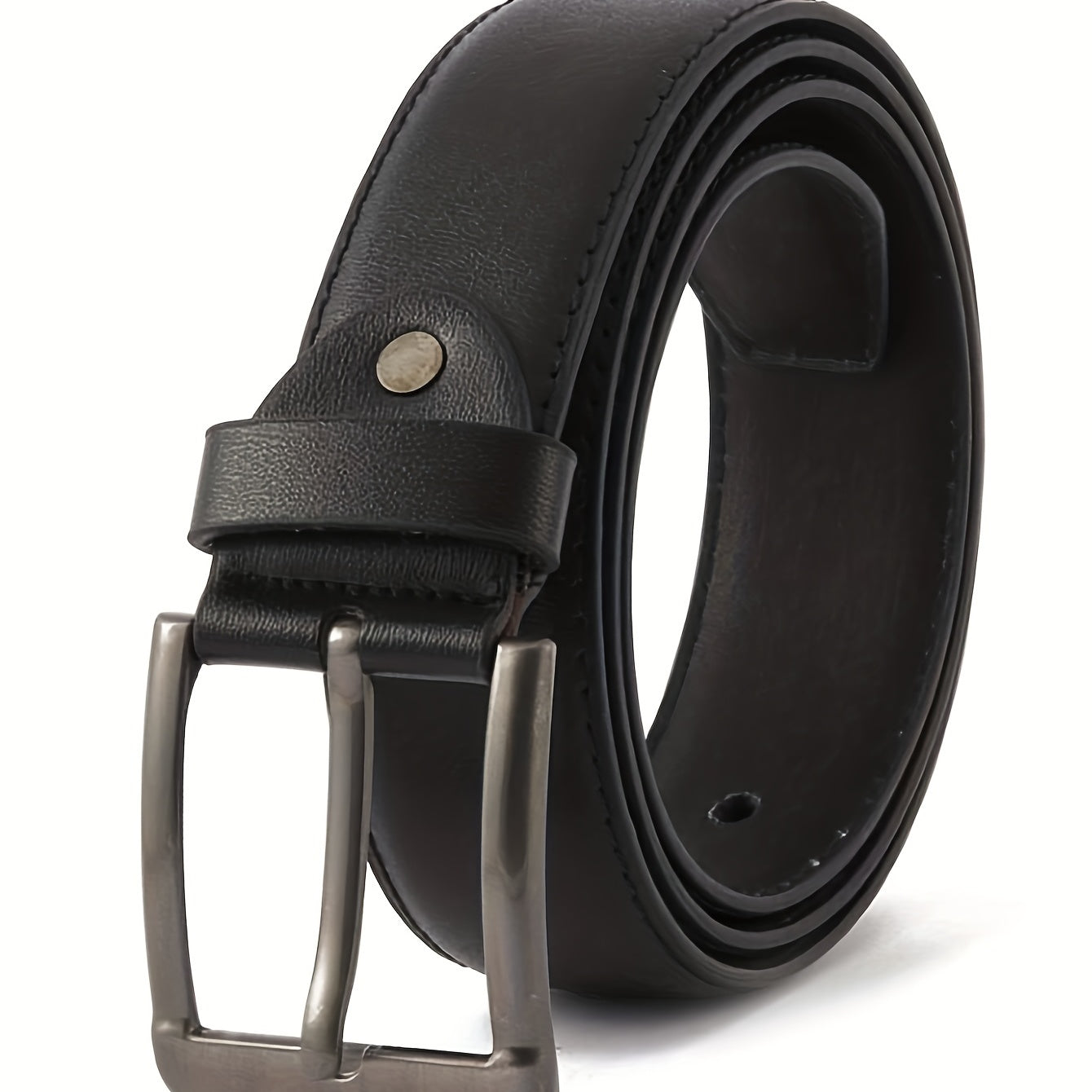 Men's PU Pin Buckle Leather Belt