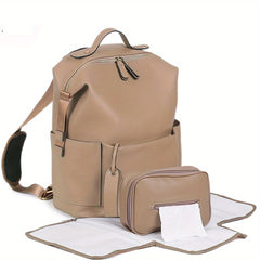PU Mommy Backpack Mother And Baby Bag for Outgoing Activity