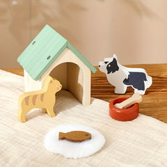 Children's Pet Toy Set Puppy and Kitten Toys Baby Role Playing Pretend Play Toys