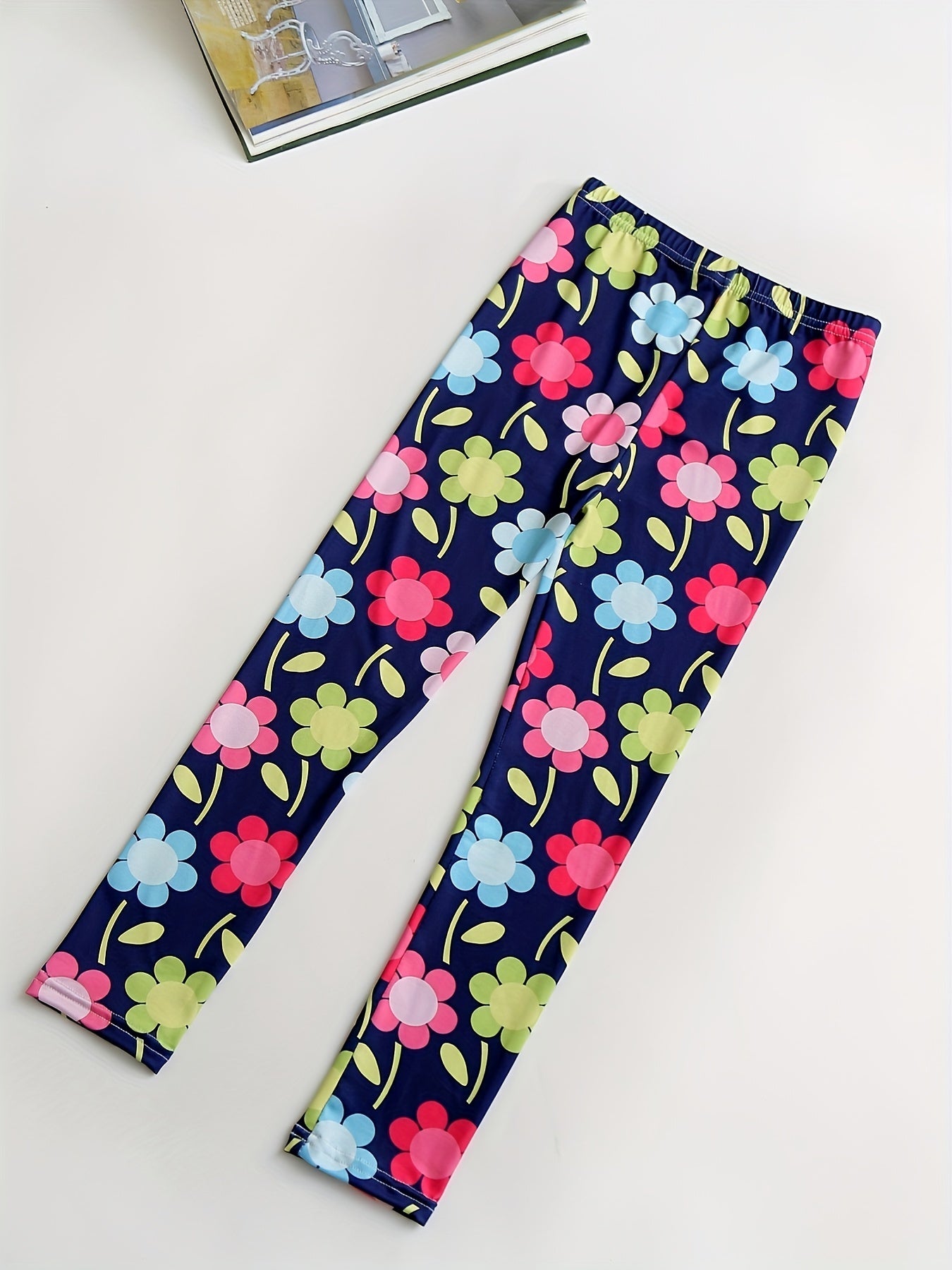 3pcs Girls Pattern Print Leggings Set for Summer Kids Children