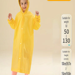 Kids Thick Hooded Raincoat For Hiking - Outdoor Gift
