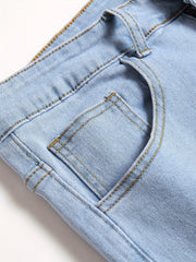 Men's Slim Fit Ripped Jeans Distressed Denim Pants