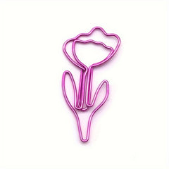 20pcs Flower Shaped Paper Clips for School Office Co worker