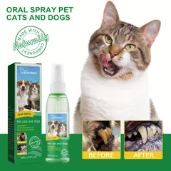 Pet Dental Spray for Dogs & Cats - Oral Care Teeth Cleaning Spray