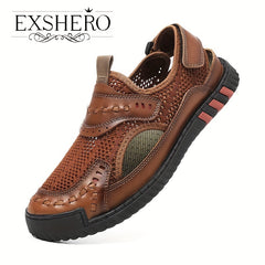 Men's Breathable Slip On Sandals with Hook And Loop Fastener