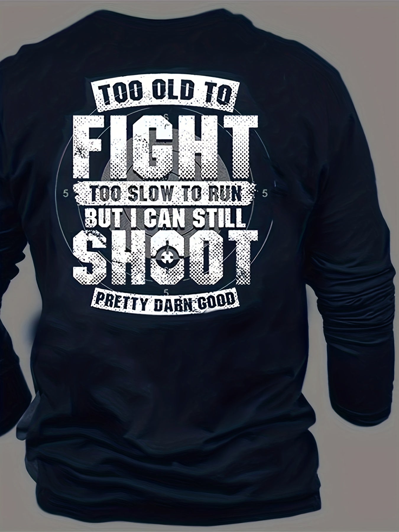 Funny 3D Pattern Print Men's Graphic T-shirt Long Sleeve Pullover Tops
