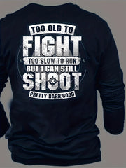 Funny 3D Pattern Print Men's Graphic T-shirt Long Sleeve Pullover Tops