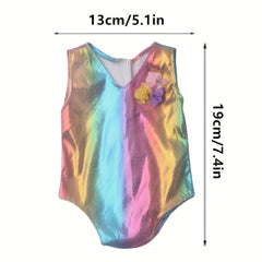 Colorful Skirt Lace Dress Swimsuit Set for 18" Girl Doll