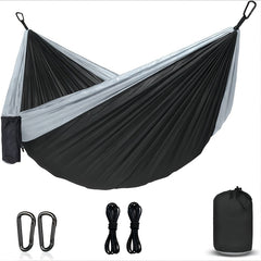 Portable Double Hammock For Outdoor Travel Backpacking Nylon Swing Hammock