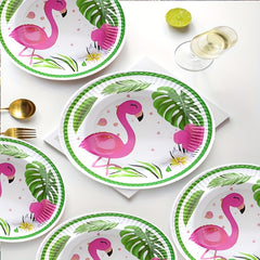 Flamingo Party Supplies Set Tropical Decorations For Birthday Favors