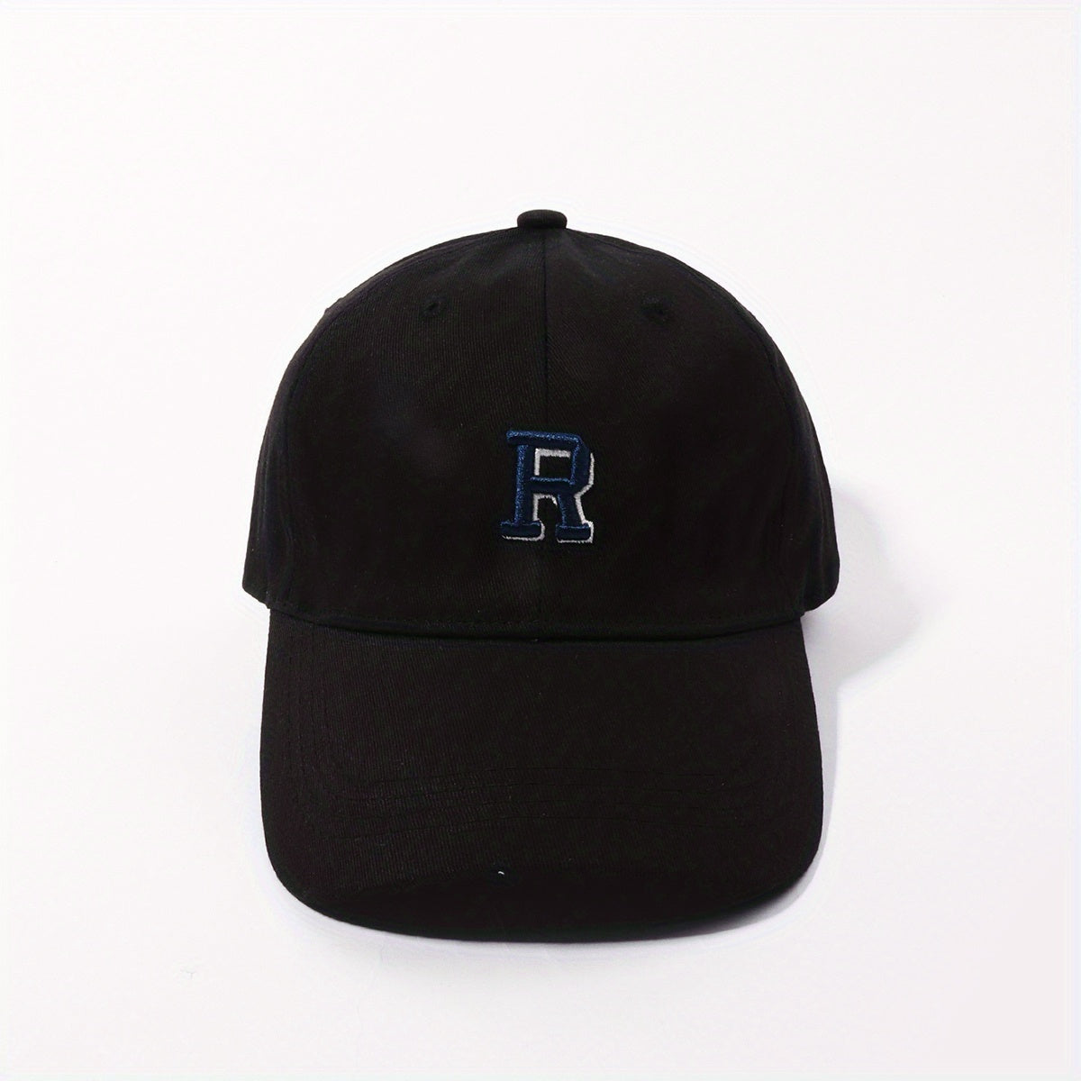 R Embroidered Baseball Cap Casual Sunshade Dad Hat Adjustable Unisex Sun Hats