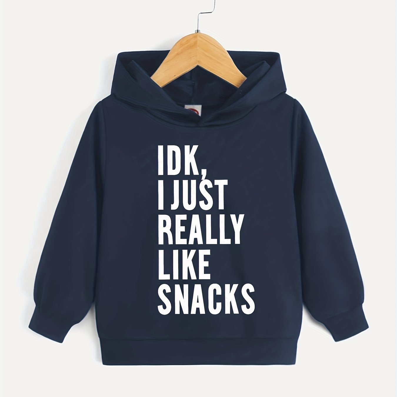 I LIKE SNACKS Boys Hooded Sweatshirt Spring Fall Kids Clothing