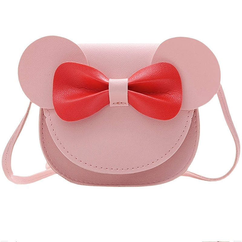 Kids Crossbody Bag with Bow Shoulder Strap Mini Coin Purse for Girls