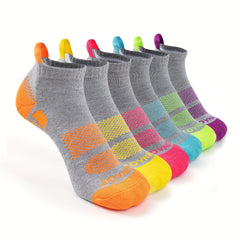 6pairs Girls Kids Casual Sports Socks Colorful Ear lifting Short Socks