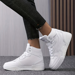 Women's High Top Skate Shoes Round Toe Platform Sneakers Outdoor Sport Shoes