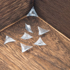 100pcs Clear Stair Inside Corner Dust Guards Anti Dirty Corner Dust Proof