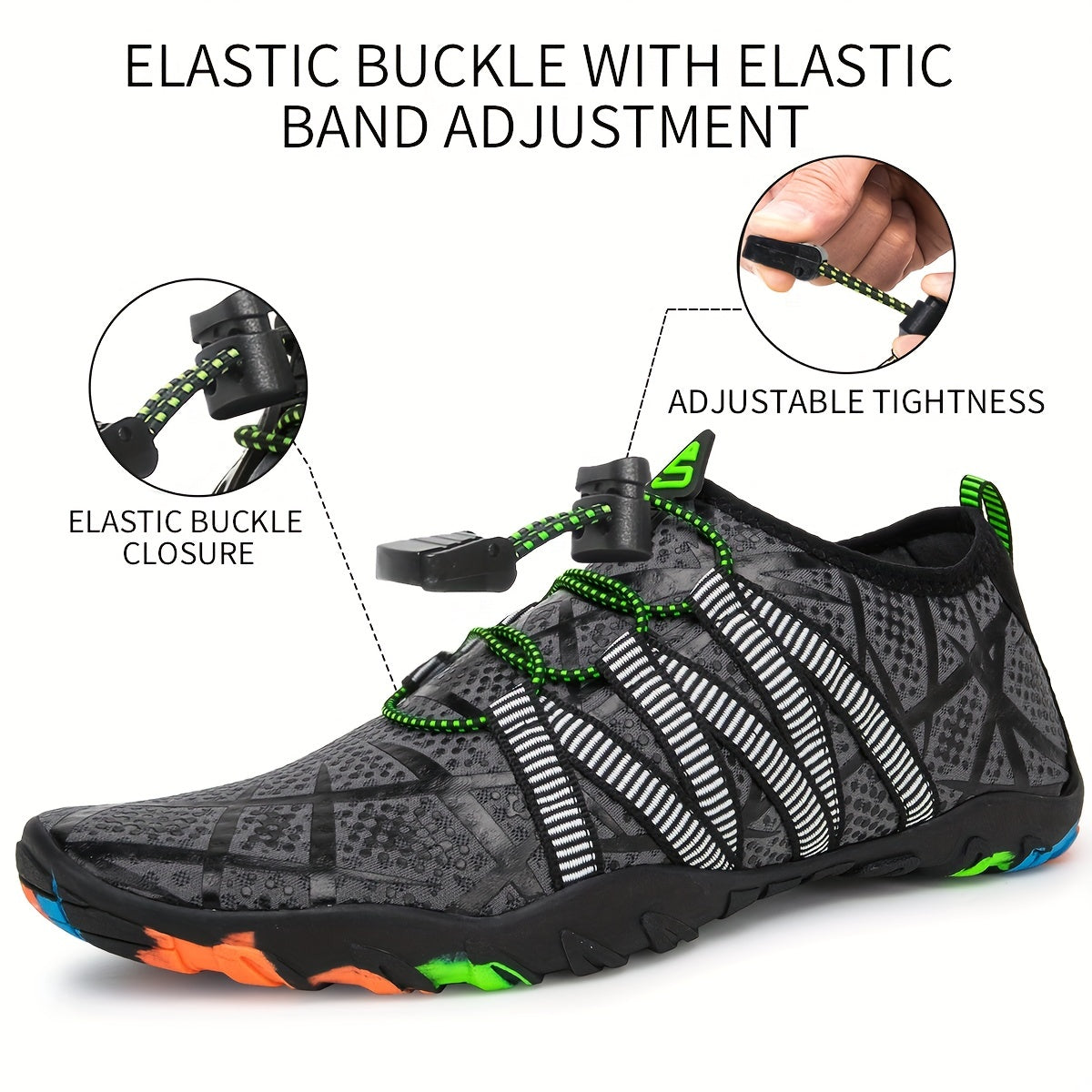 Women's Non-slip Lace-up Water Shoes for Swim Yoga