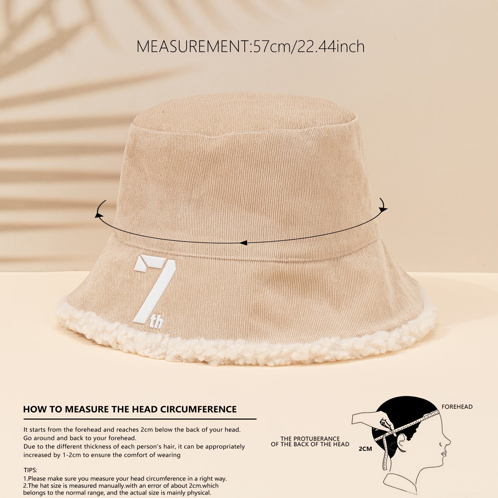 Reversible Thermal Bucket Hat Embroidery Fishermen Hat for Women