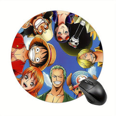 Custom Gaming Mouse Pad for Women and Girls, Round Non-Slip Rubber Mouse Mat
