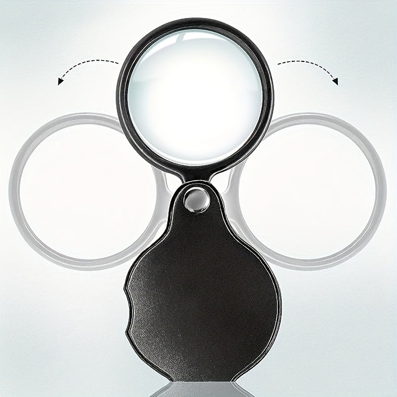 10x Handheld Magnifying Glass, Foldable & Portable Pocket Magnifier