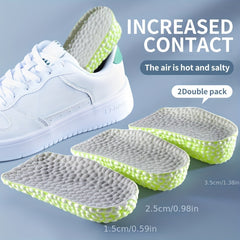 1.5-Inch Height Increase Insoles Soft Elastic Breathable 38in