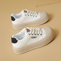 Women's Letter Pattern Athletic Skate Shoes Soft Sole Casual Sneakers