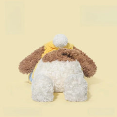 Cartoon Dog Plush Toy Yellow Hat Soft Stuffed Animal Mixed Colors