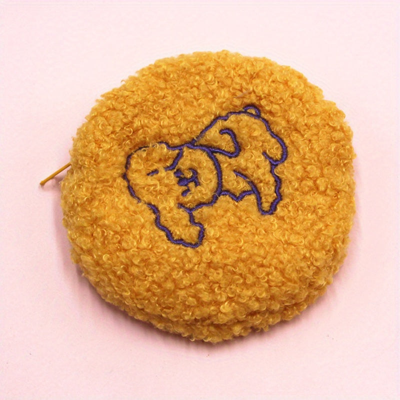 Fuzzy Plush Bag Coin Purse Wallet Earphone Data Cable Storage Key Bag
