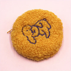 Fuzzy Plush Bag Coin Purse Wallet Earphone Data Cable Storage Key Bag