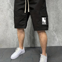 Comfy Cargo Shorts Men's Casual Stretch Elastic Waist Drawstring Shorts