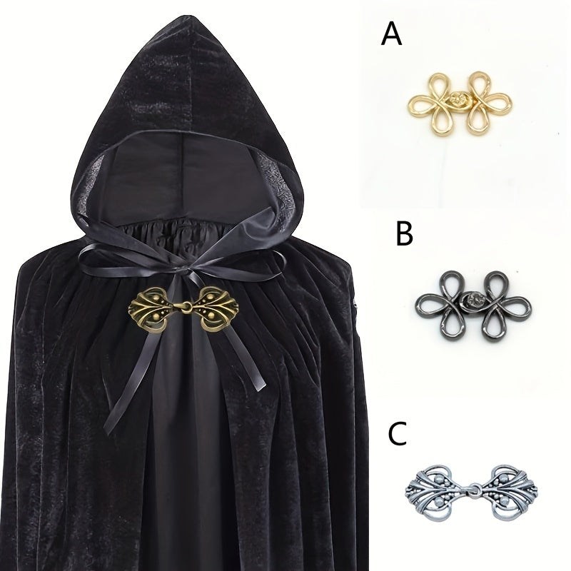 Four-leaf Clover Shawl Cloak Pair Button Hook