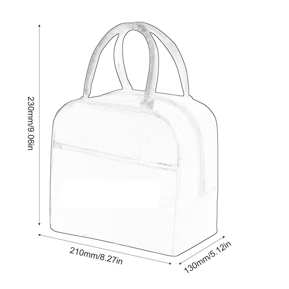 Insulated Lunch Bag for School Office Picnic Fresh Delicious Food All Day