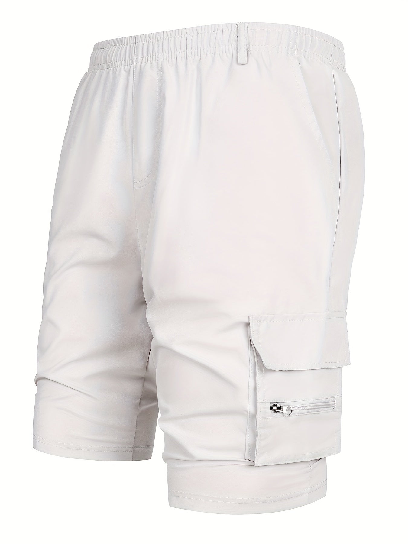 Men's Large Pocket Cargo Shorts Belt Loop Casual Shorts