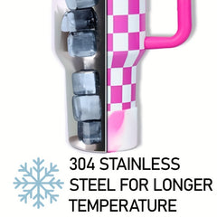 40 oz Second Generation Nine Checkerboard Series Stainless Steel Water Bottle