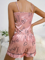 V-Neck Cami Top & Shorts Pajama Set