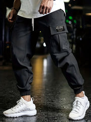 Cargo Pants Men's Flap Pocket Trousers Loose Casual Outdoor Work Pants