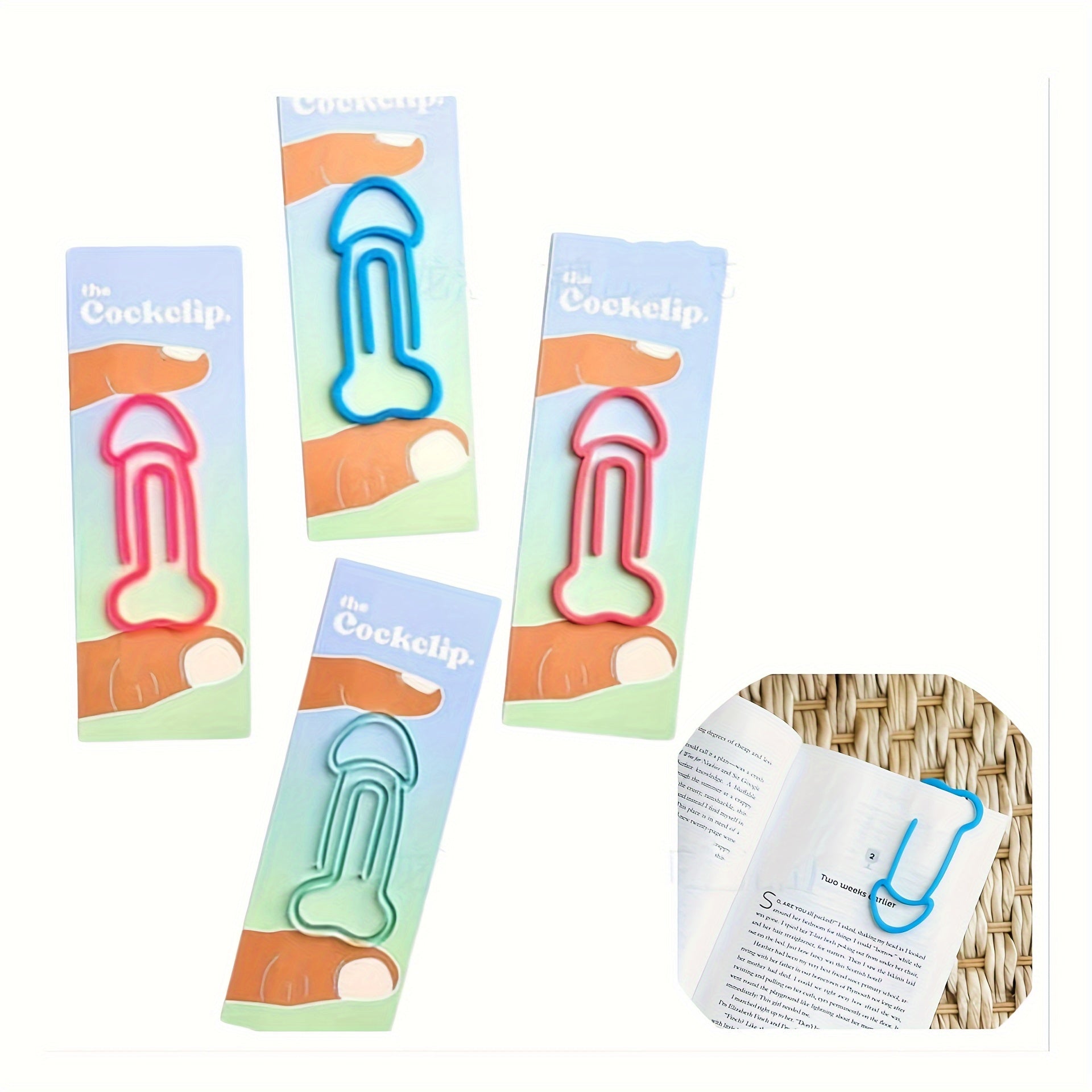 Colorful Plastic Bookmark Paper Clip