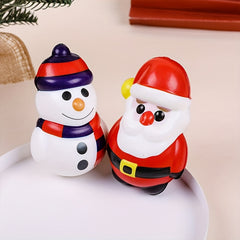 4pcs Christmas Kneading Toys Old Man Elk Stress Relief Toy Christmas Decoration