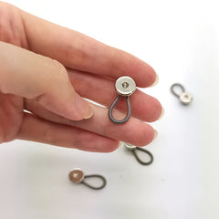 10pcs Metal Collar Buttons Extenders Elastic Neck Extender Wonder Button