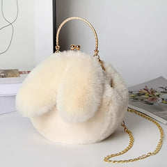 Plush Rabbit Shaped Handbag for Girls