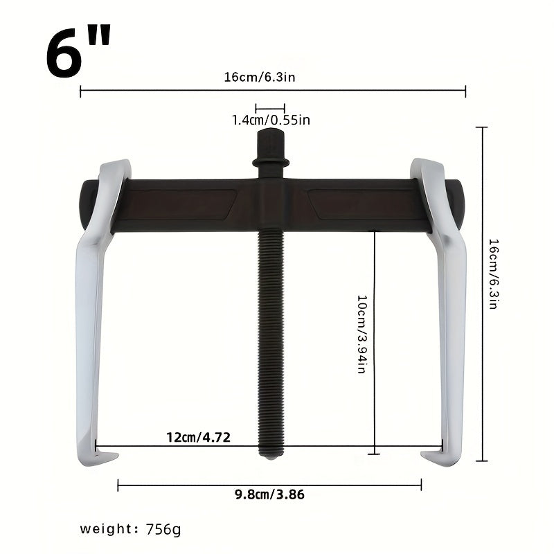 Multifunctional Bearing Puller for Single Piece Shafts