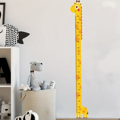 Giraffe Yellow Height Chart Stickers - Nursery Wall Decor