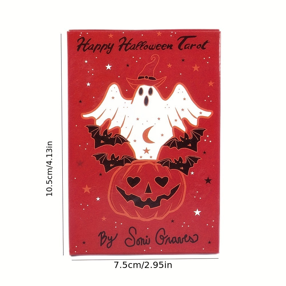 Halloween Tarot Card Deck with Game Instructions QR Code