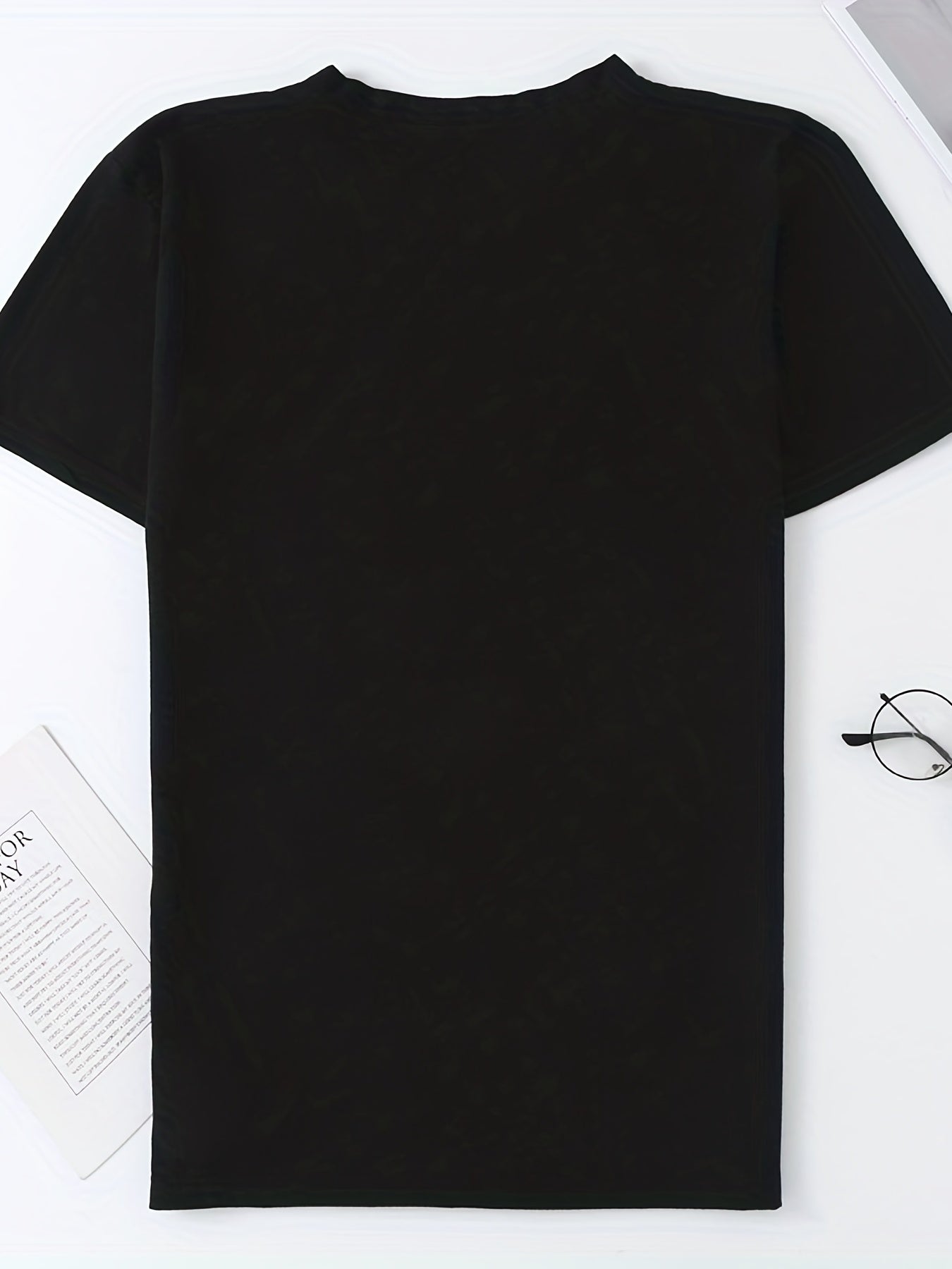 Letter Graphic Round Neck Casual Sports T shirts