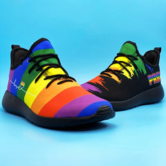 Rainbow Gay Pride Love Is Love LGBTQ Soft Sole Lace