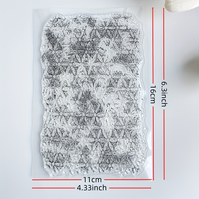 Flower Background Clear Silicone Stamp for Card Making DIY Scrapbooking